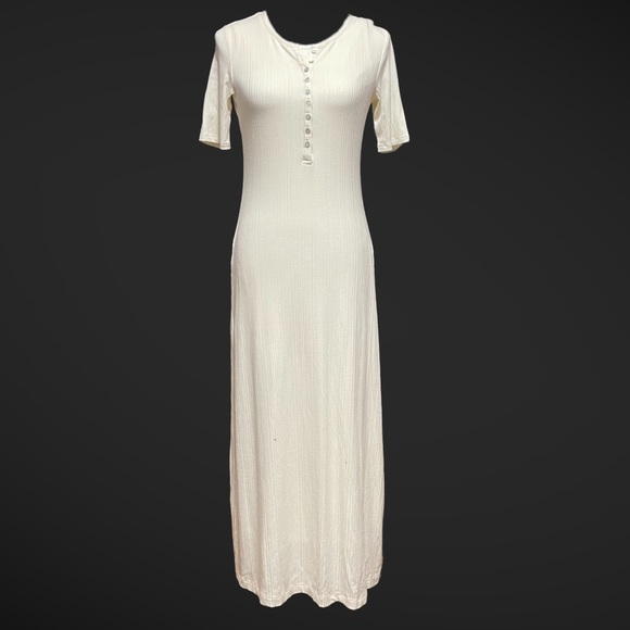 Dolan “Orla” (Anthropologie) Ivory Henley Maxi Dress – NWT - Picture 2 of 5
